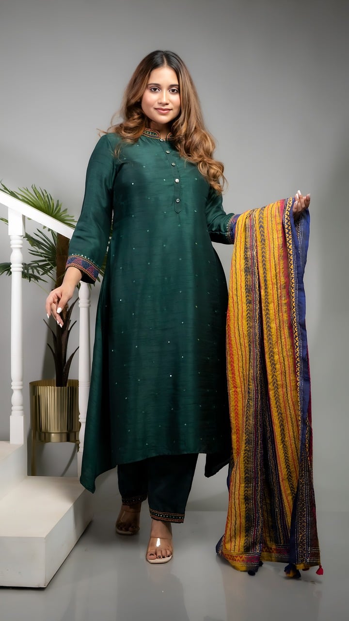 Silk Kurta Set